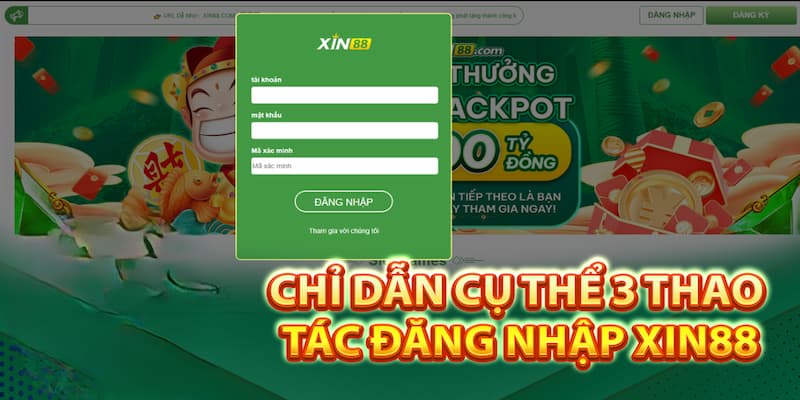 Chọn vào nút đăng nhập